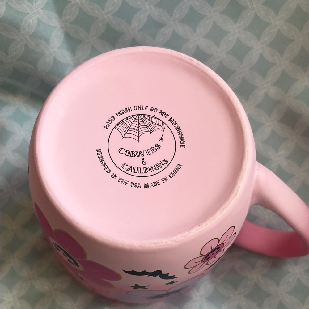 Pink Halloween Floral Mug - Picture 3 of 3